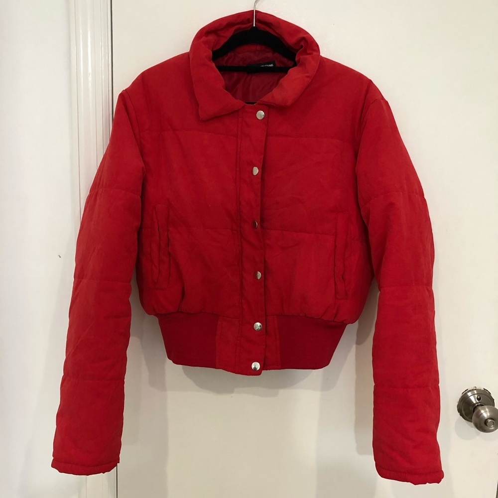 Pretty Little Thing Red Puffer Jacket